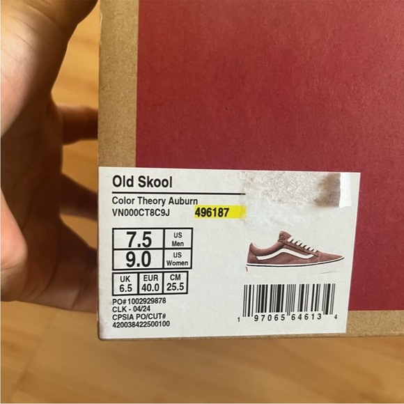 VANS OLD SKOOL VN000CT8C9J
SNEAKERSCOLOR Women 9.OUS Mens 7.5 US - Picture 13 of 13